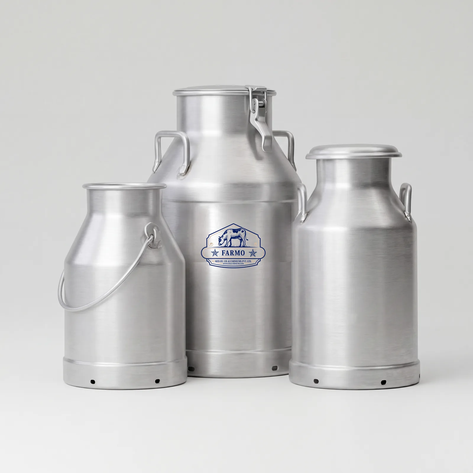 Aluminium Milk Can exported to Ethiopia by UB Aluminiums Pvt Ltd